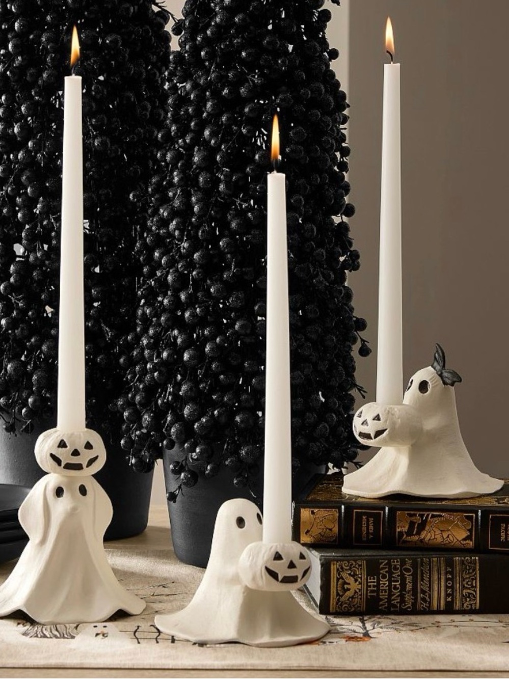 Pottery Barn Scary Squad Icon Candle Holder